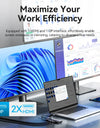 USB C HUB to HDMI DisplayPort USB 3.0 Adapter 9/10 in 1 USB Type C HUB Dock for MacBook Pro Air PD RJ45 SD Card Reader