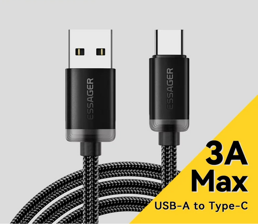 USB-A to Type-C 3A Fast Charging Cable