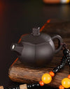 Creative Teapot Gas Lighter Adjustable Flames with Playing Inflation Windproof Red Flame Cigarette Accessories Unique Gift