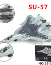 Aircraft Model Toy 1/72 Scale Russian SU57 Sukhoi SU-57 Fighter Jet Airplane Metal Military Finished ABS Diecast Simulation Gif