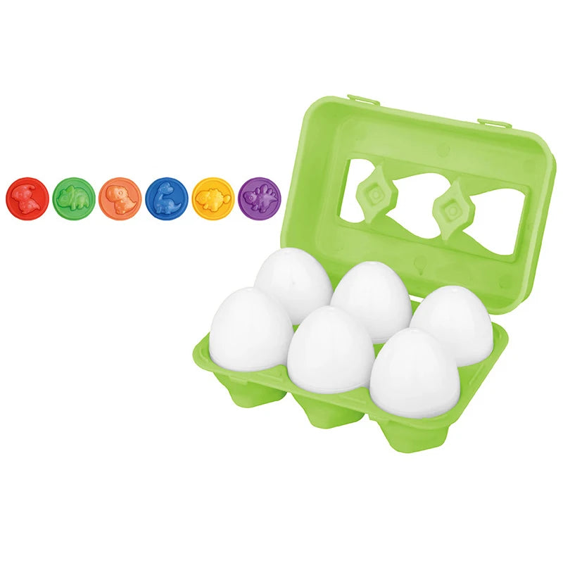Eggs Toy 3D Puzzle Montessori Learning Education Math Toys Shape Match Smart Game For  Educational Easter Gifts