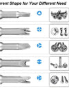 Precision Y U Shaped Triangle Screwdriver  Bit 1/4in Inner Cross Three Points Screw Driver Security Tip For Power Drill