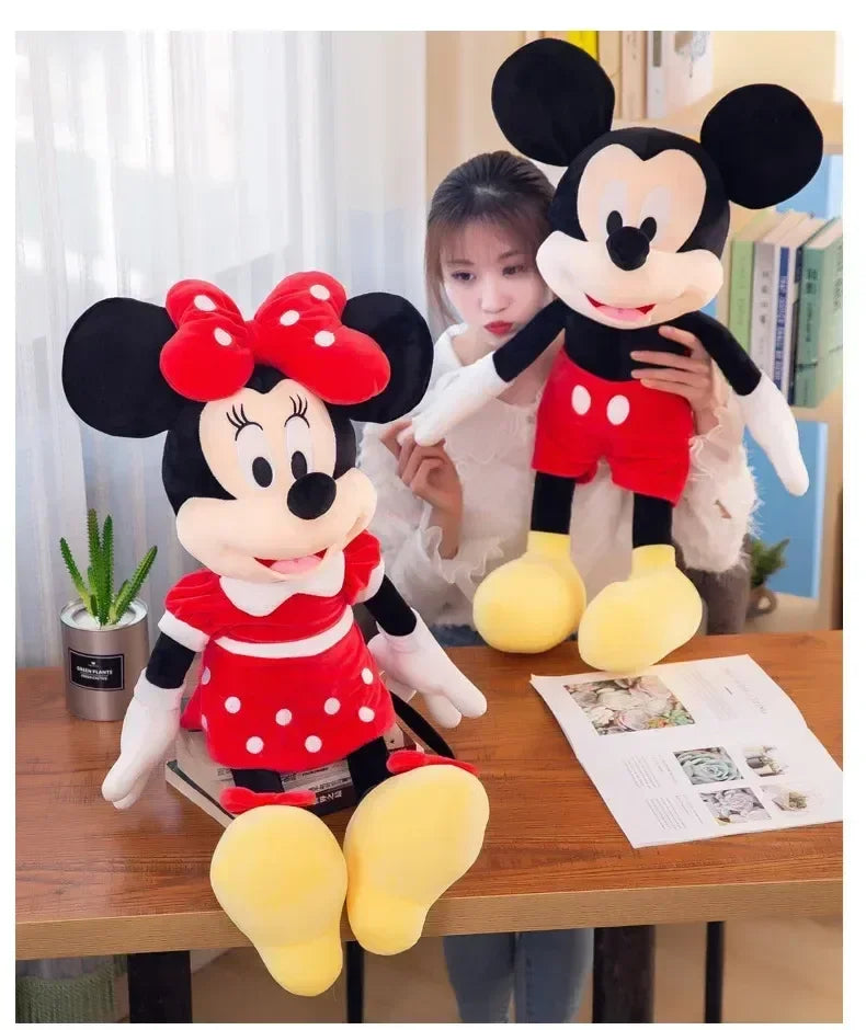 Cartoon Mouse Plush Doll Super Soft Crystal Velvet Pillow