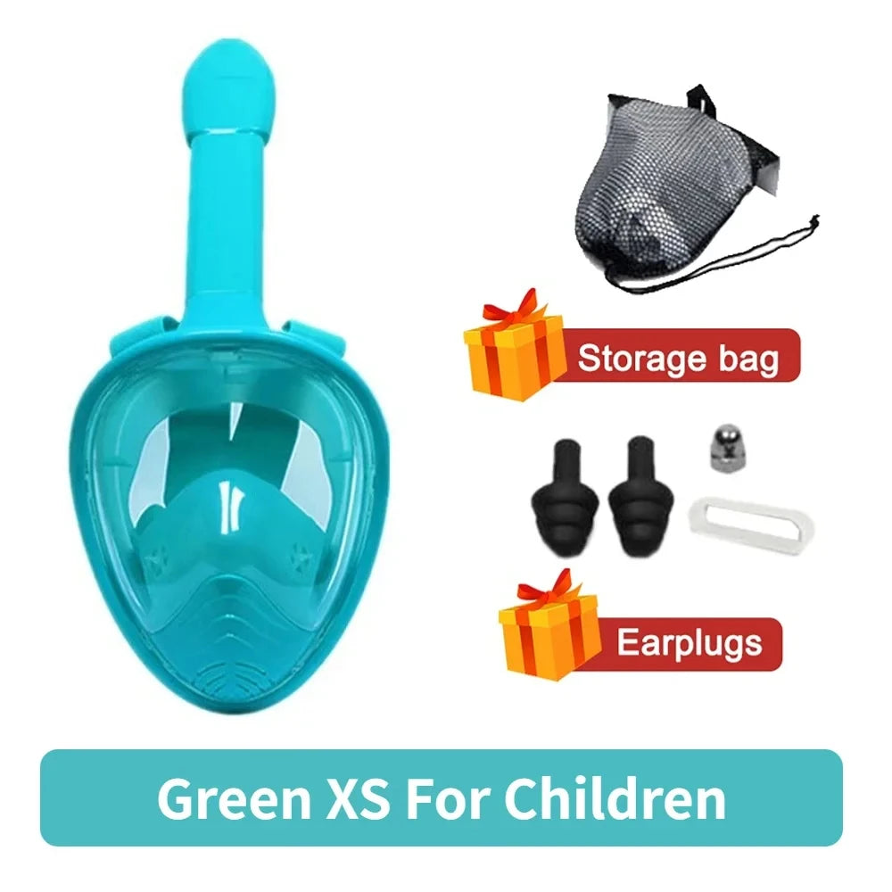 Professional Snorkeling Diving Mask Underwater Scuba Full Face Snorkel Mask Anti Fog Goggles for Adult Swimming Equipment