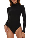 Thermal Underwear T Shirt Tops Women's Mock Turtle Neck Slim Fit  Bodysuit Keep Warm Compression Body Shaper