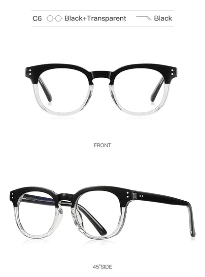 HONGMEI Stylish Square Frame Men and Women Simple Design Anti-blue Light Reading Optica Eyeglasses Myopia Can Be Customized