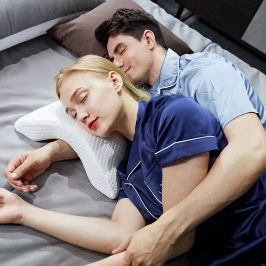 Couple Memory Foam Pillow U-Shaped Curved Arch Pillows Ergonomic Sleeping Pillows Portable Travel Neck Pillow Leg Pillow
