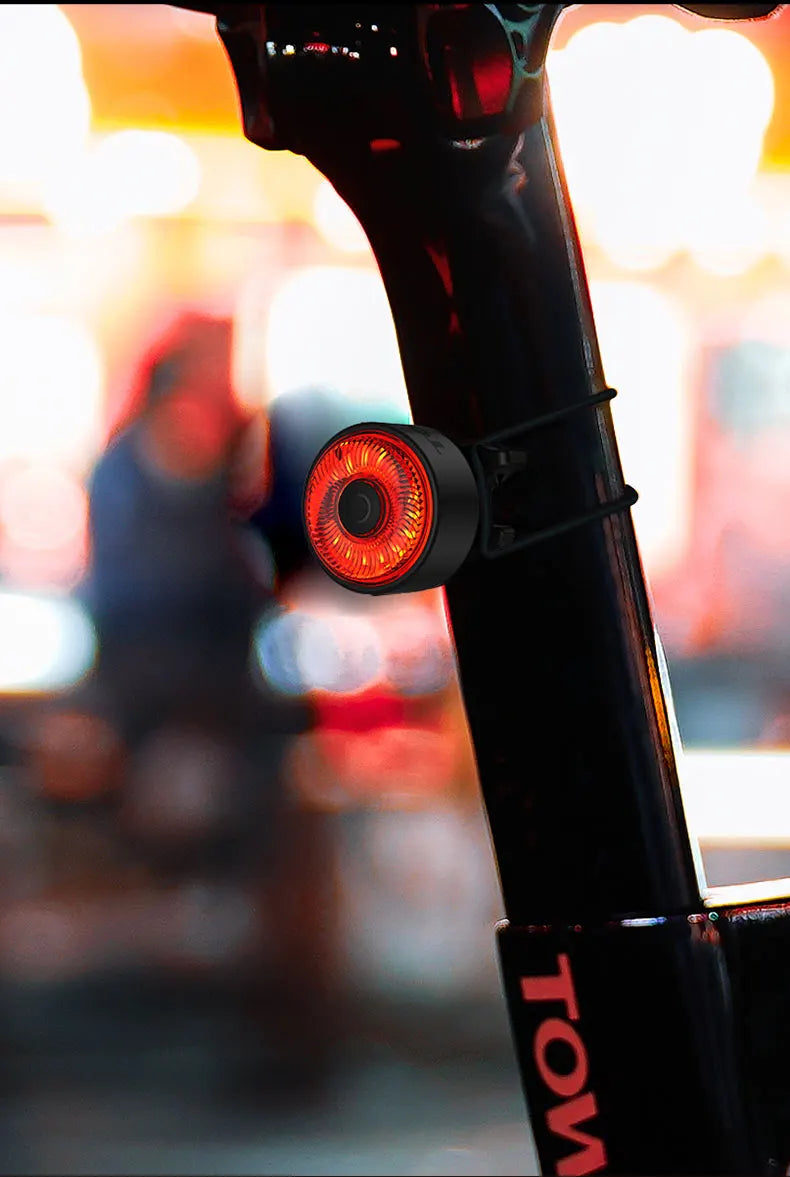 Bicycle Smart Auto Brake Sensing Light Type C Charging LED Cycling Taillight Bike Rear Light Warn Bicycle Taillight