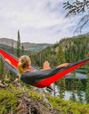 Portable Large Hammock 300x200cm Beach Hanging Bed for Camping Gear outdoor Swings Nylon Parachute Double Person Travel