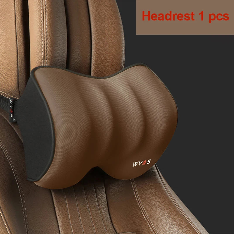 Car Lumbar Support Headrest Neck Pillow Support Universal Soft Neck Pillows Cushion Car Memory Foam Lumbar Pillow Back Support
