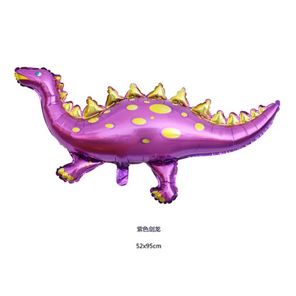 1Pcs New  Dinosaur Foil Balloon Boys Animal Balloons Childrens Dinosaur Birthday Party Jurassic Decorations Balloon