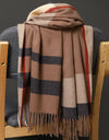 Autumn Winter Warm Cashmere Scarf Dot Pattern Long Tassels Women Thicken Wrap Shawl Lady muffler Wool Pashmina