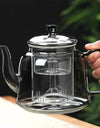 Cooking Puer Flower Tea High Borosilicate Glass Teapot  With Tea Strainer Infuser Filter Steaming And Boiling Kungfu Tea Pot
