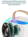 Y1 Wireless Dual Microphones Karaoke Machine KTV DSP System Bluetooth 5.3 PA Speaker HIFI Stereo Surround RGB Colorful LED Light