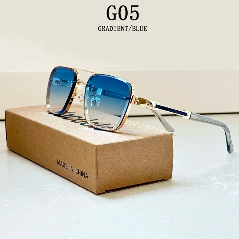 Square Frame Sunglasses With UV400 Protection
