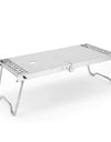 Camping Excursion Table Anti-skid Stainless Steel Mini Table Outdoor Picnic Portable Foldable BBQ Table for Family