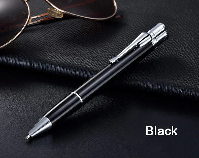 Creative Ball Pen Ligher Green Flame Torch Lighter Unusual Pen Portable Metal Butane Gas Cigarette Lighter Practical Gadget Gift