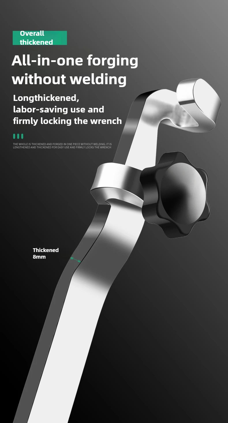 Wrench Extender 40/50cm Long Open End Wrench Bar Ratchet Extension Tool Labor-Saving Torque Amplifier For Hard To Reach