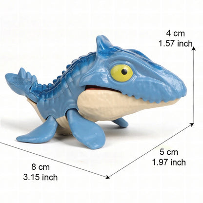 Finger Dinosaur Tricky Tyrannosaurus Model Biting Hand Fidget Mosasaurus Jurassic Dino Toy for Children Dino Movable Joints Gift