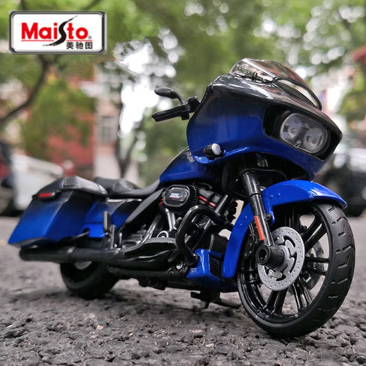 Maisto 1:18 Harley 2018 CVO Road Glide Alloy Sports Motorcycle Model Metal Street Racing Motorcycle Model Simulation Gifts