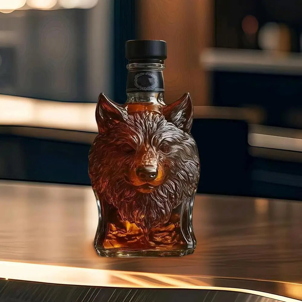 120ml Whiskey Glass Decanter Animal Statue Wine Bottle Liquor Container Elephant Deer Owl Tabletop Decoration For Home Bars Cafe