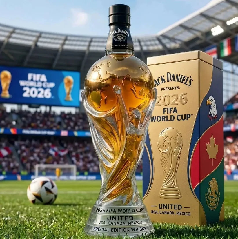 2026 Football Whiskey Glass Soccer Fan Collectible Bar Tumbler