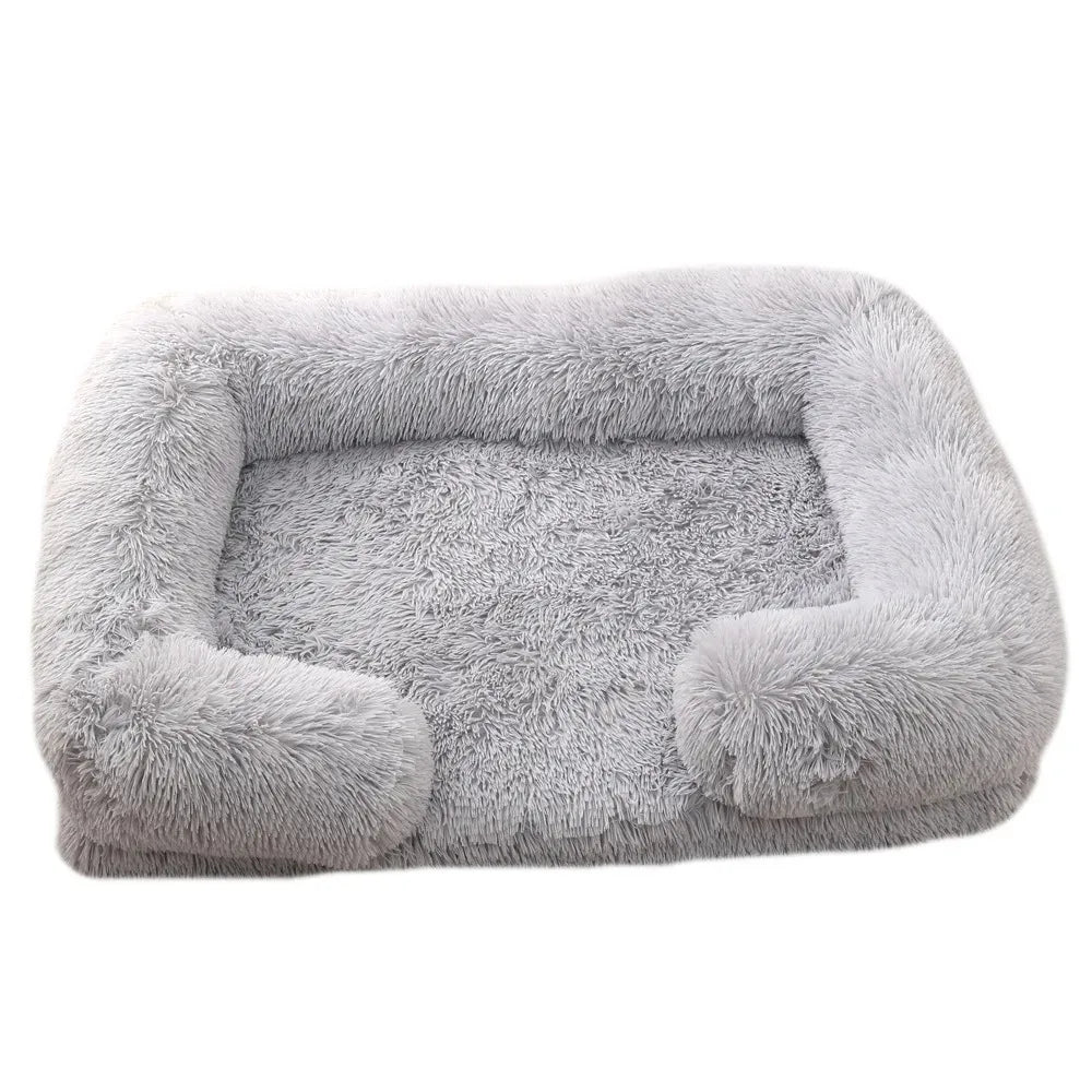 Winter Plush Pet Bed Sofa for Dogs and Cats