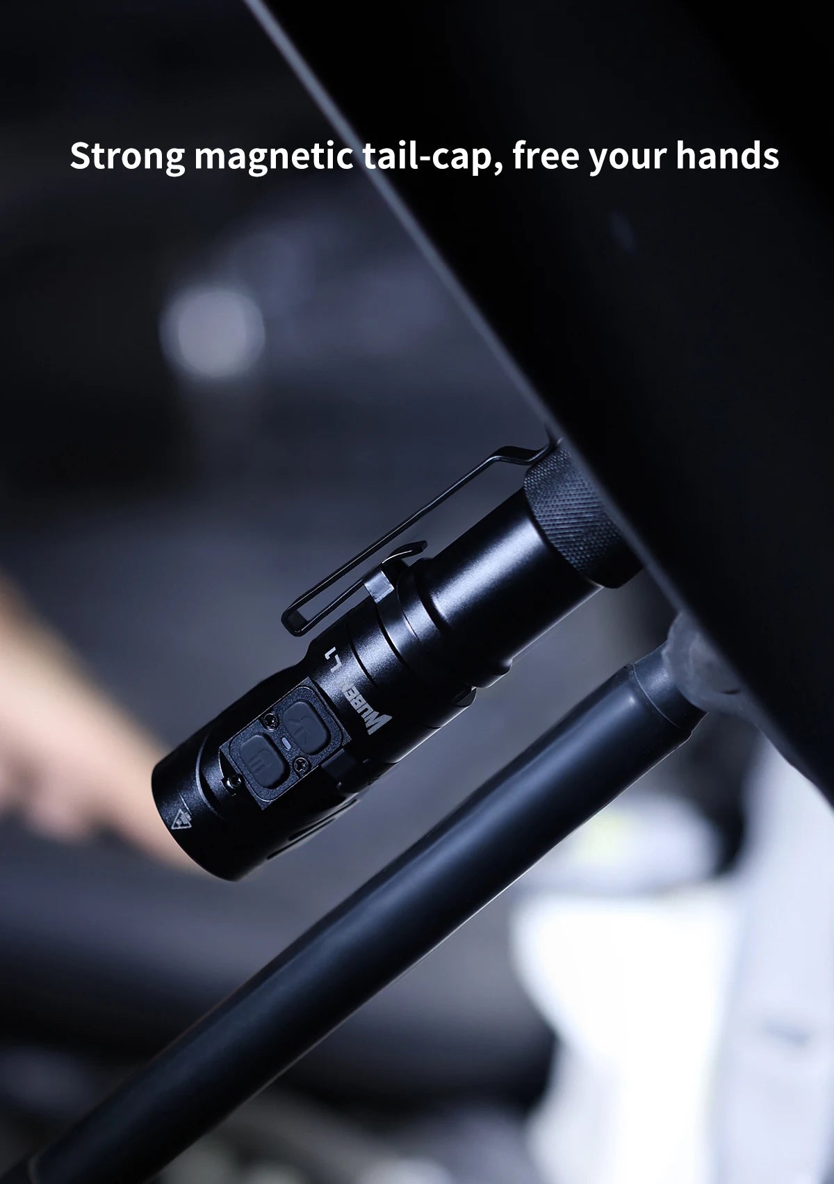 2000 Lumen Rechargeable Swivel Head Dual Beam LED Flashlight With Magnetic Tail