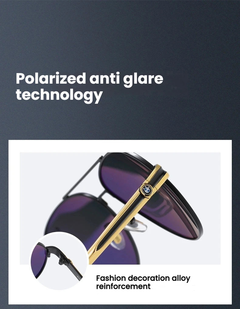 For BMW Car High End Luxury Driving Polarized Sunglasses Anti Glare Driver Sunglasses