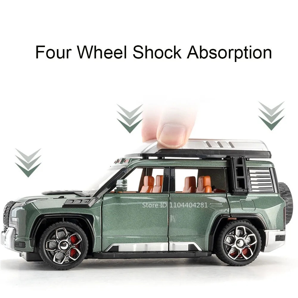 1:24 BYD Looks Up At U8 Toys Car Diecast Alloy Models Sound Light Doors Opened Front Wheel Steering Vehices s Festival Gifts