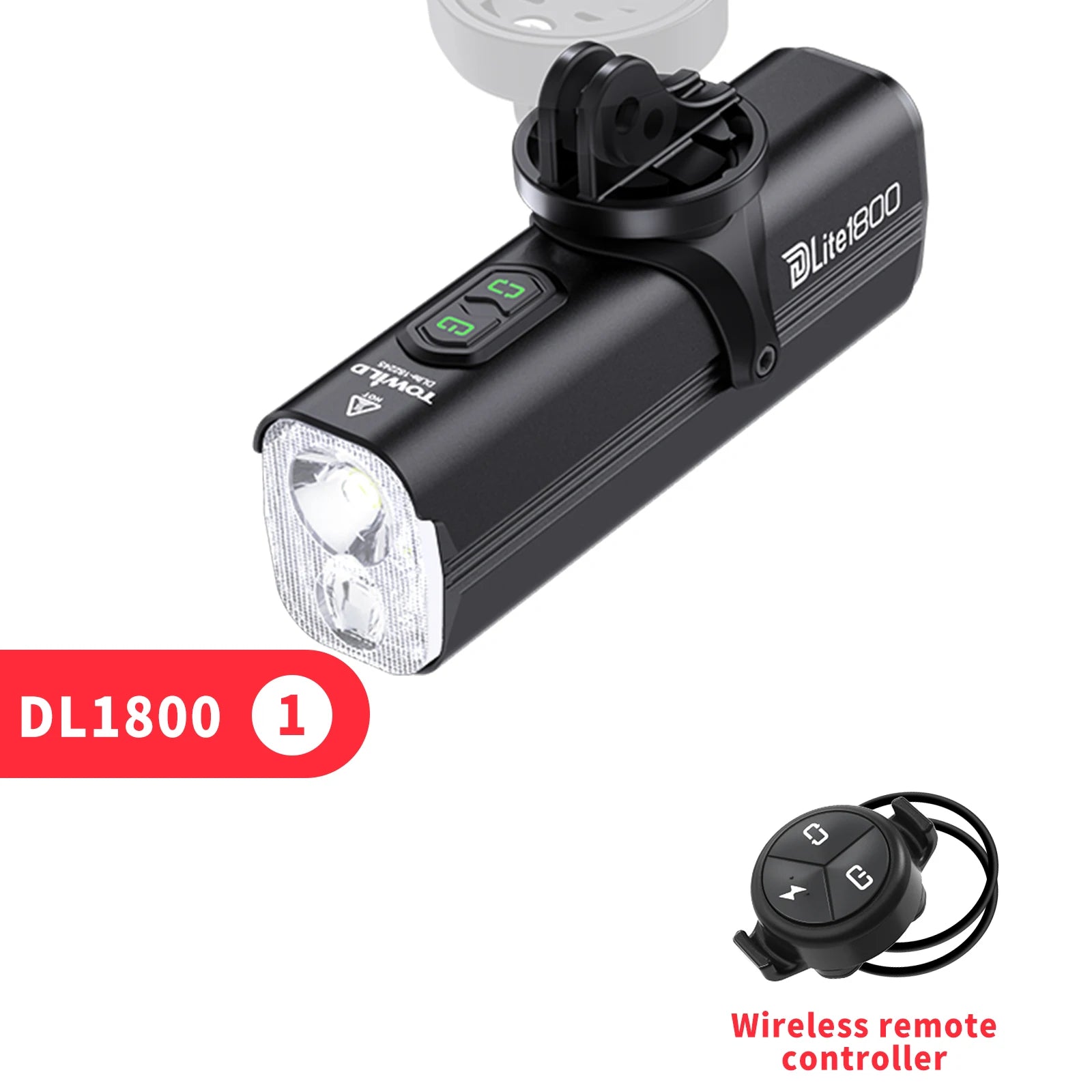 Bicycle Lights 1200LM/1800LM Focus/Flood Beam Dual Light Source LED Smart Bike Front Lights IPX6  Mtb Cycling Headlights