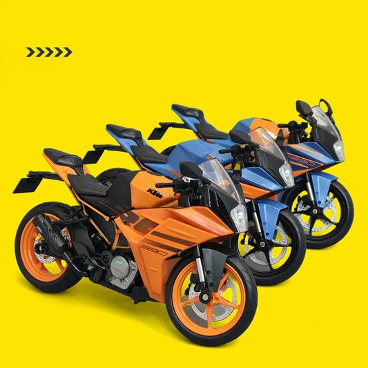 Diecast KTM RC 390 Racing Motorcycle Model 1 to 12 Scale