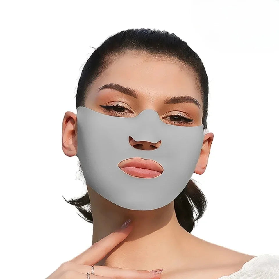 1PC Anti-uv UPF50+ Ice Silk Sunscreen Mask Traceless Summer Outdoor Sports Face Mask Breathable Exposed Mouth Nose Golf Mask