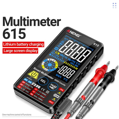 Multimeter Smart Touch Multi tester AC/DC Current Voltage Tester 6000 Counts NCV Meter Battery Charging Instrument Tool