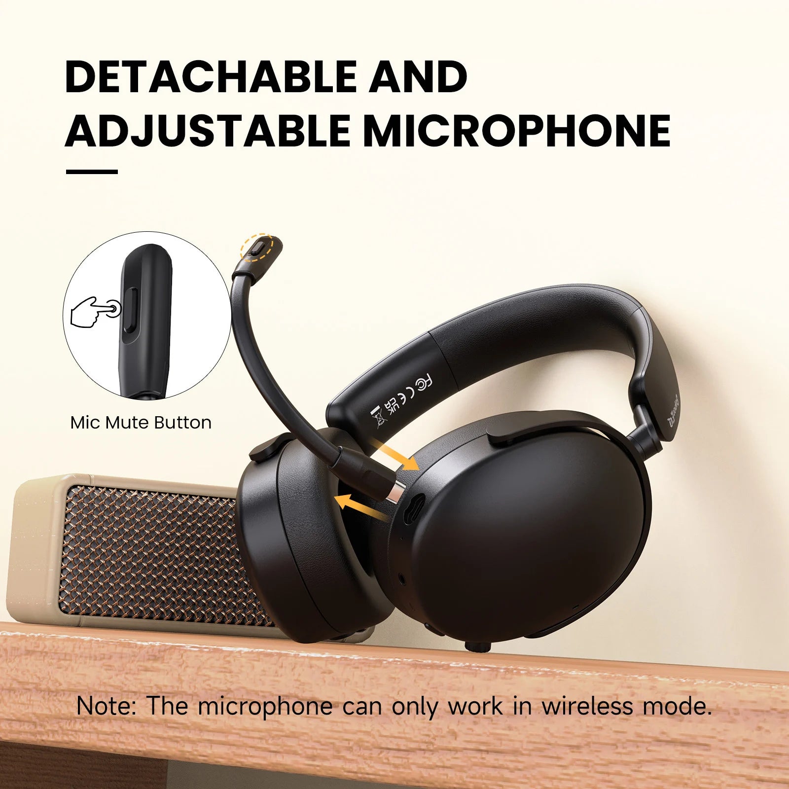 SuperEQ A200 ANC Wireless Bluetooth 5.4 Headphones Active Noise Canceling Over Ear Headset With ENC Mic Hi-Res Audio APP