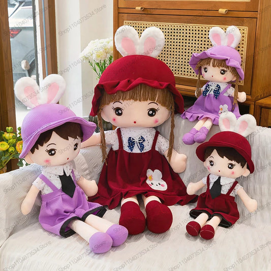 Cute Starry Sky Couple Design Plush Stuffed Doll Toy