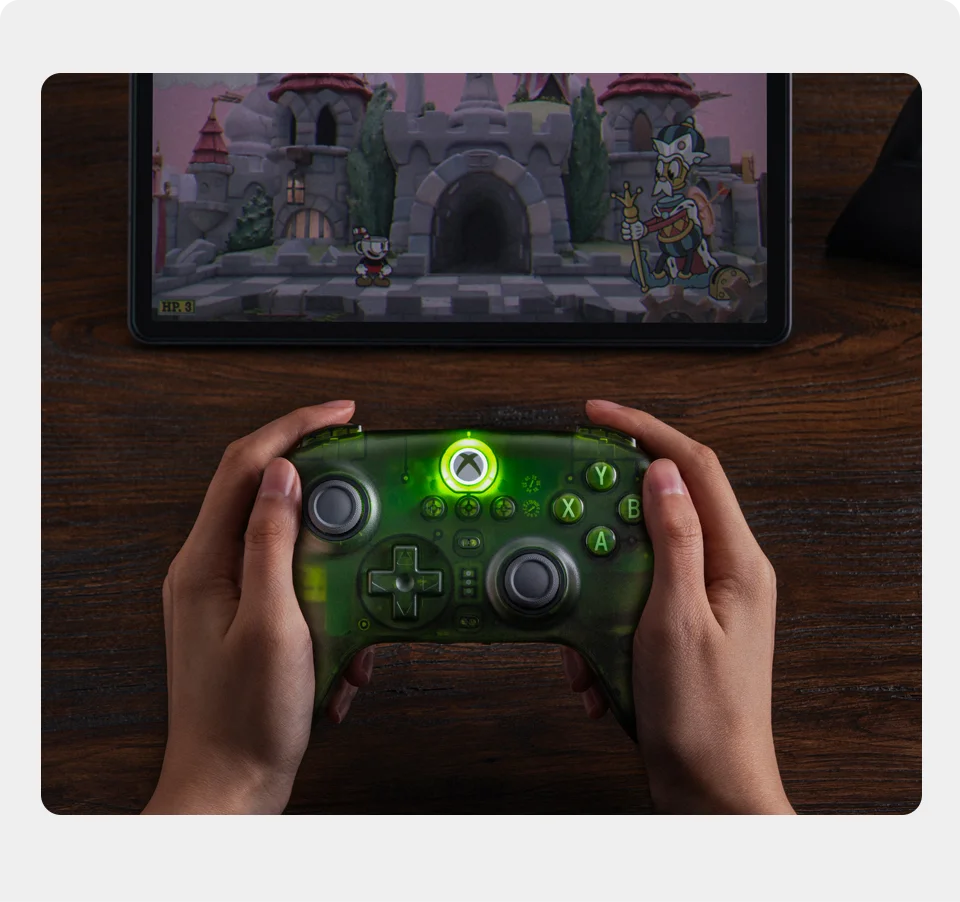 Wireless Gaming Controller with Hall Effect Joysticks for Xbox and PC