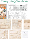 3D Wooden Puzzle Violin Capriccio Model  DIY Gifts Easy Assembly Kits Musical Building