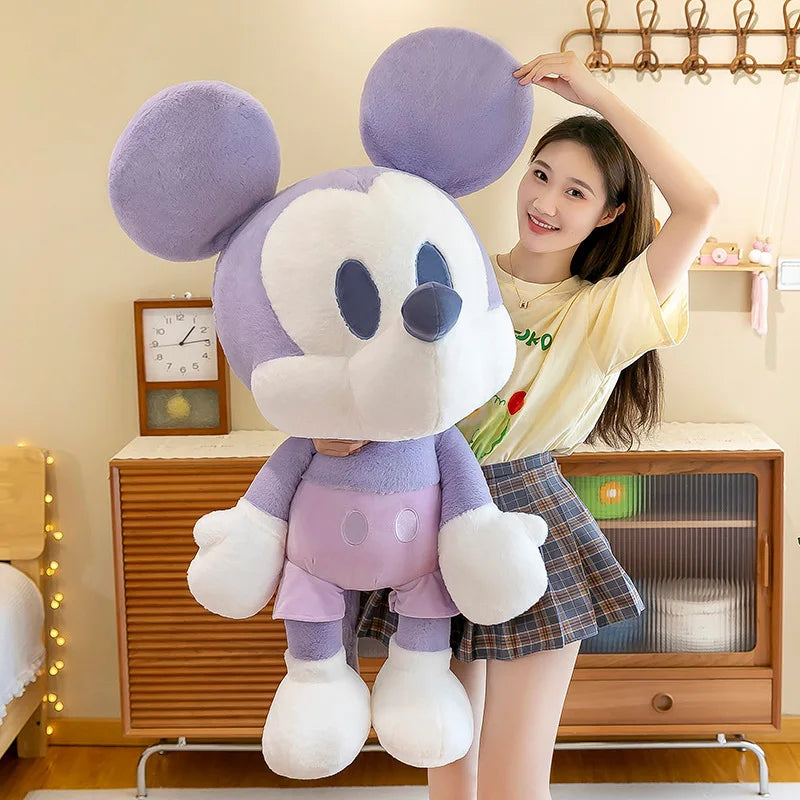 Kawaii Mickey Minnie Plush Toy Couple Doll Stuffed Dolls Animal Kids Birthday Gift for Girls Soft Cuddly Pillow Pal Wholesale