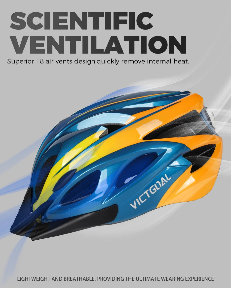Ultra Light LED Cycling Helmet With Visor For Road And Mountain Bike