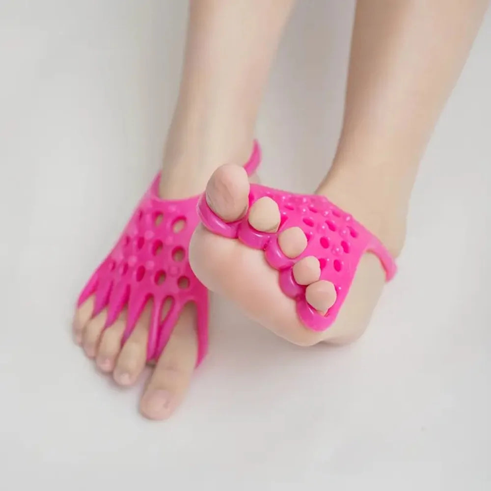 1 Pair of Pinched Toe Trainers Thumb Valgus Orthotics Arch Yoga Foot Muscle Relaxation Tool Yoga Foot Massage Stretching Strap