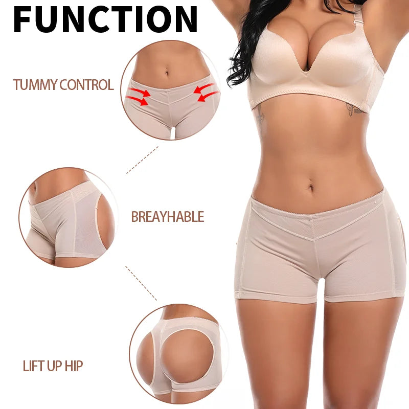 Women Butt Lifter Panties See Through Hip Shaper Shorts Party Tummy Control Slimming Underwear Seamless Binders