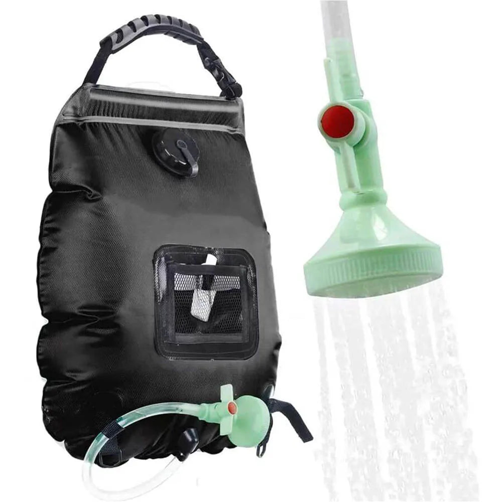 20L Solar Heated Camping Shower Bag with Removable Hose