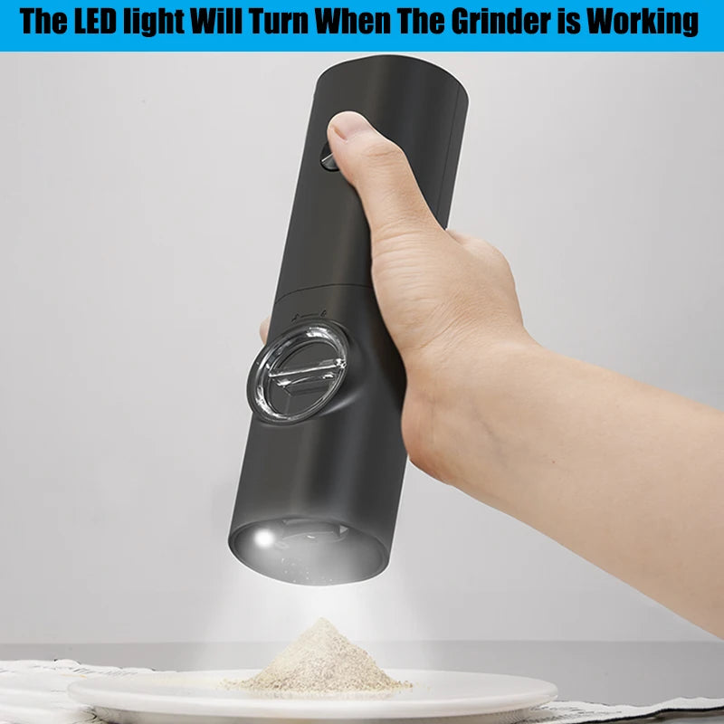 Electric Automatic Mill Pepper And Salt Grinder With LED Light  Adjustable Coarseness Produced By Xiaomi Partner Manufacturers