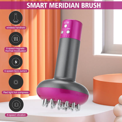 Intelligent Electric Meridian Brush Home Portable Massager Meridian Dredging Vibrating Electric Scraping Apparatus