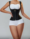 Fajas Colombianas Body Shaper Shapewear Women Vest Tops Double Compression Waist Trainer Corset Adjustable Zipper and Hook-eyes