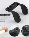 Adjustable U-shaped memory foam side neck pillow for the rear of the car