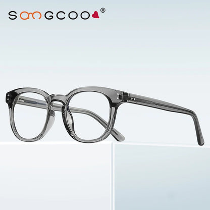 HONGMEI Stylish Square Frame Men and Women Simple Design Anti-blue Light Reading Optica Eyeglasses Myopia Can Be Customized