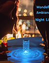 Crystal Table Lamp for Bedroom 16 Colors Touch/Remote Dimmable Night Light USB LED Bedside Diamond Rose Lamp