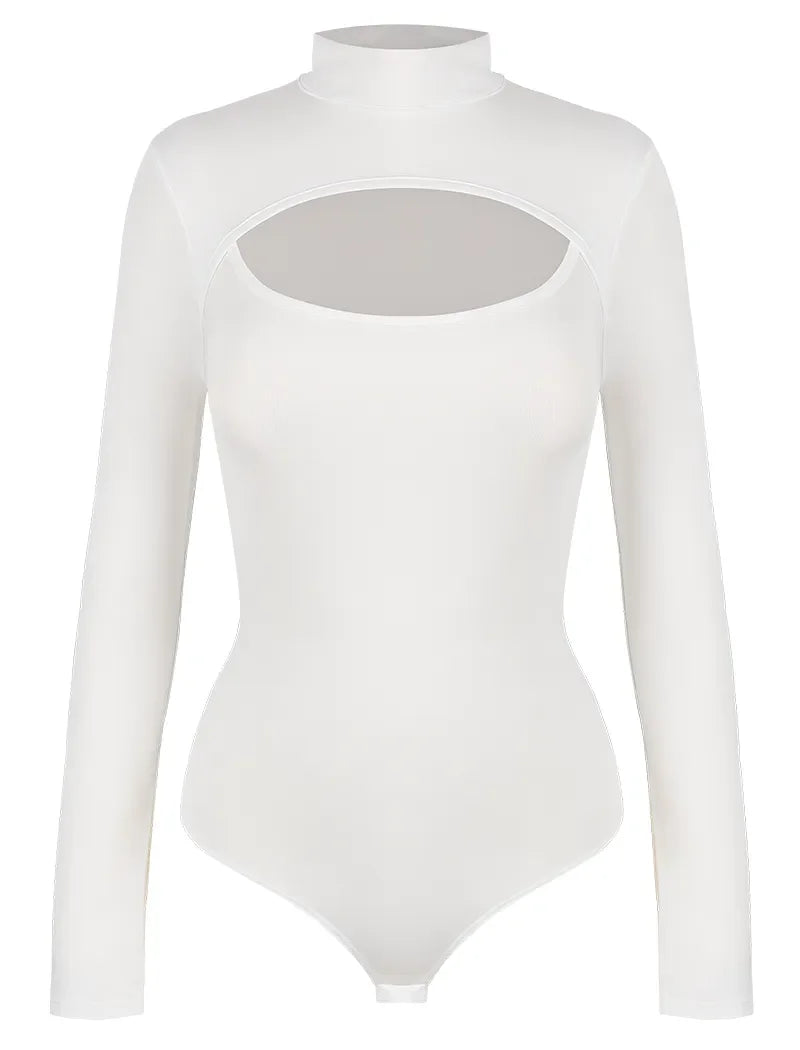 High Collar Shapewear Bodysuit for Women – Tummy Control Slimming Corset